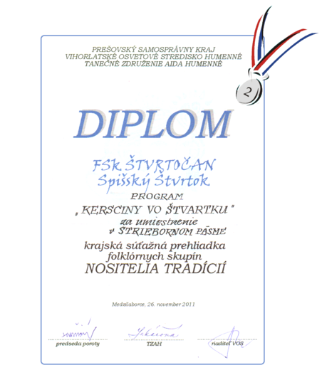 Krajská súťaž Nositelia tradícii | FSk. Štvrtočan